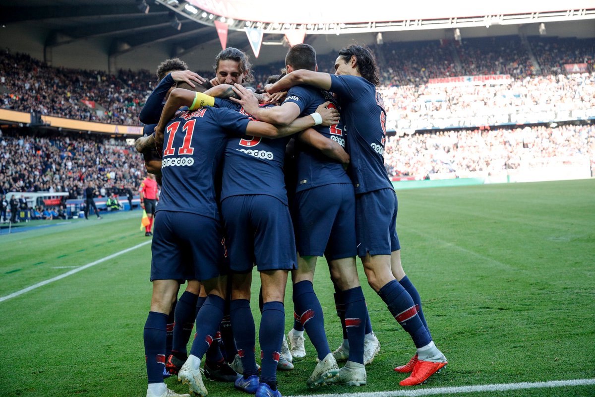 Sem Neymar, time do PSG fez mais uma goleada (Foto: Twitter / PSG)