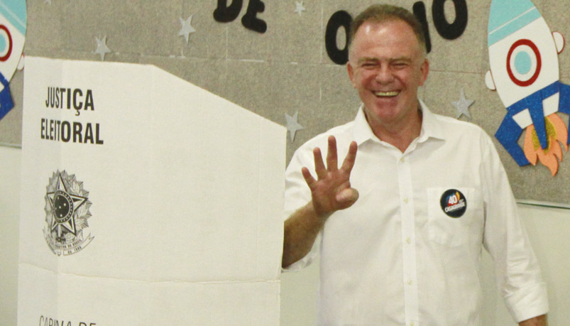 O candidato do PSB, Renato Casagrande, é o novo governador do Estado (Foto: Kadidja Fernandes / AT)