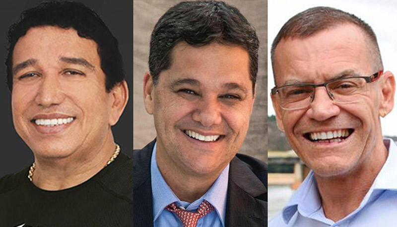 Magno Malta, Ricardo Ferraço e Fabiano Contarato estão tecnicamente empatados (Foto: Divulgação)