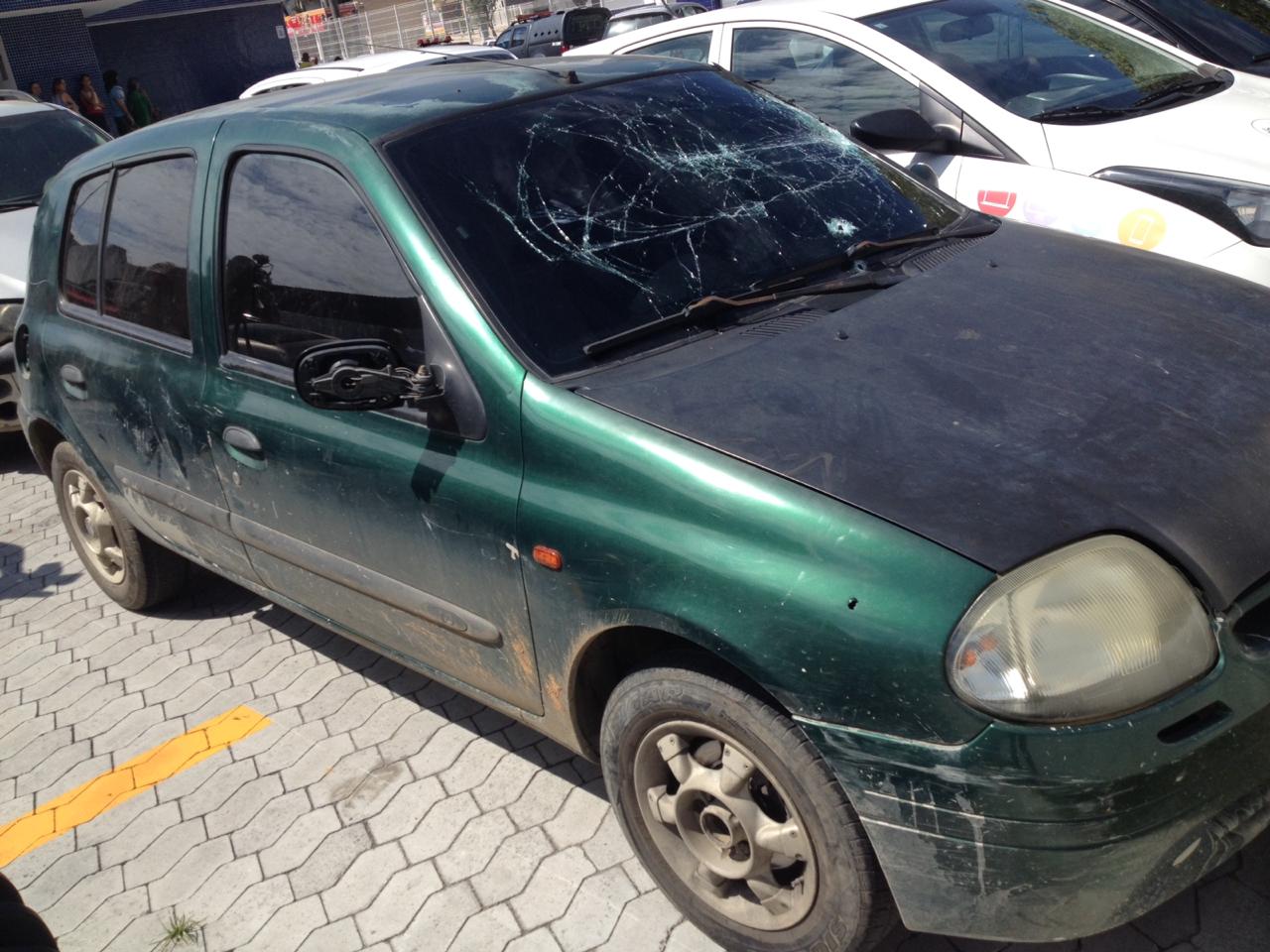 Veículo utilizado no crime foi interceptado pela Guarda Municipal. Foto: Kananda Natiely