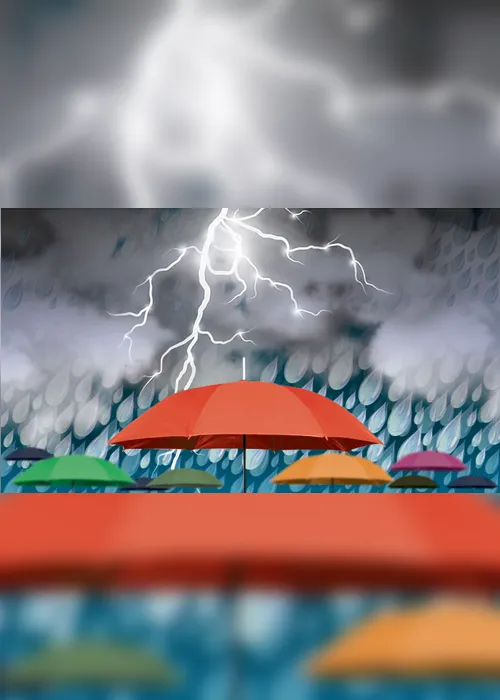 Imagem ilustrativa da imagem Semana começa com alerta de chuva intensa em todo o Estado