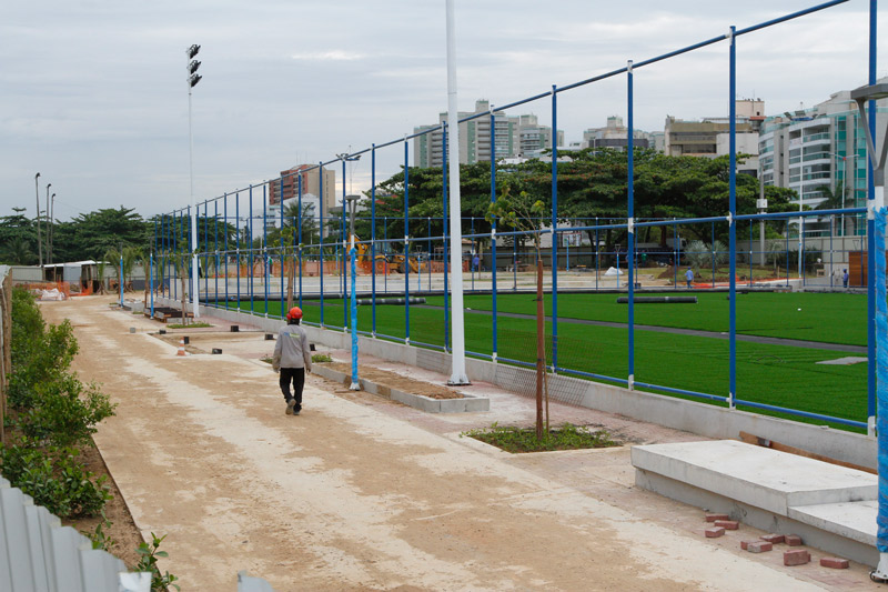 Atlântica Parque terá campo de futebol (Foto: Leone Iglesias / AT - 19/11/2018)