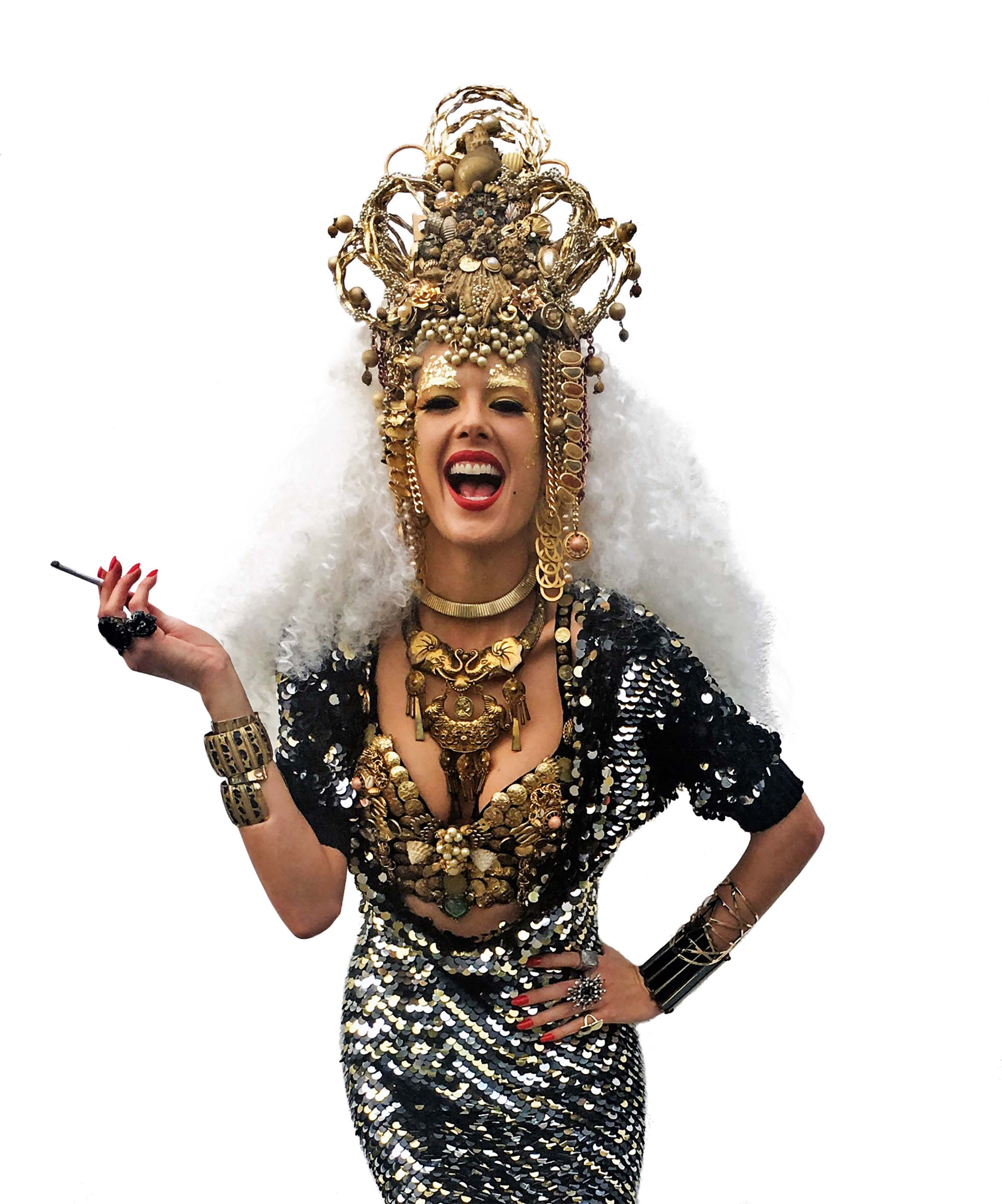 Gianne Albertoni como Elke Maravilha (Foto: Suzanna Tierrie/Divulgação/Chacrinha - O Velho Guerreiro)
