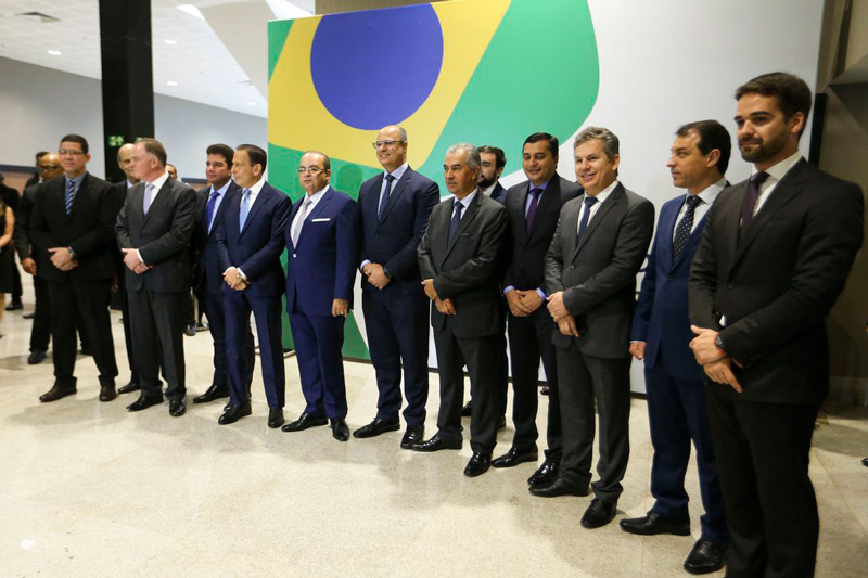 Os governadores eleitos participaram de um encontro na tarde desta quarta-feira (Foto: Marcelo Camargo/Agência Brasil)