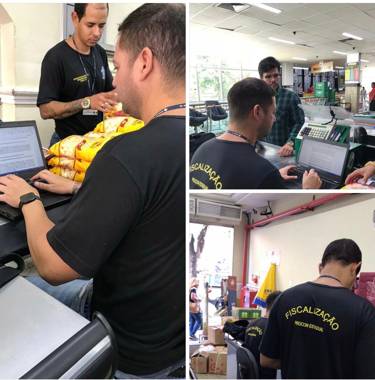 Fiscalização do Procon Estadual visitou diversos supermercados (Foto: Assessoria / Prefeitura de Colatina - 15/11/2018)