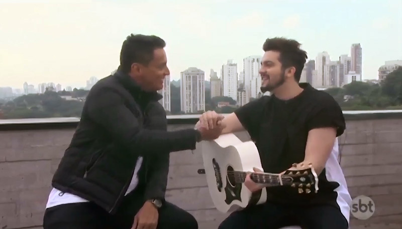Luan "entregou" os relacionamentos do passado em entrevista a Léo Dias (Foto: Reprodução / SBT - 29/11/2018)
