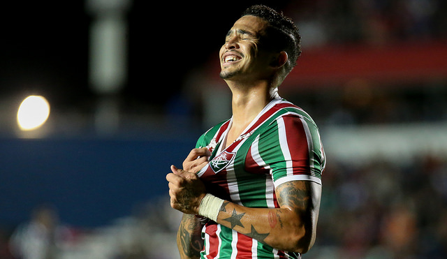 Gol de Luciano colocou o Flu na semifinal da Sul-Americana (Foto: Lucas Merçon/Fluminense)