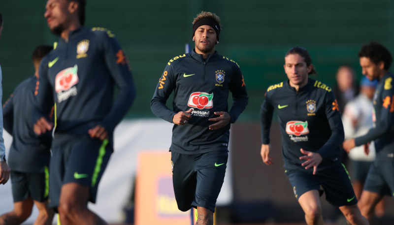 Jogadores fizeram mais um treino tático nesta quinta-feira (Foto: Lucas Figueiredo / Assessoria CBF)