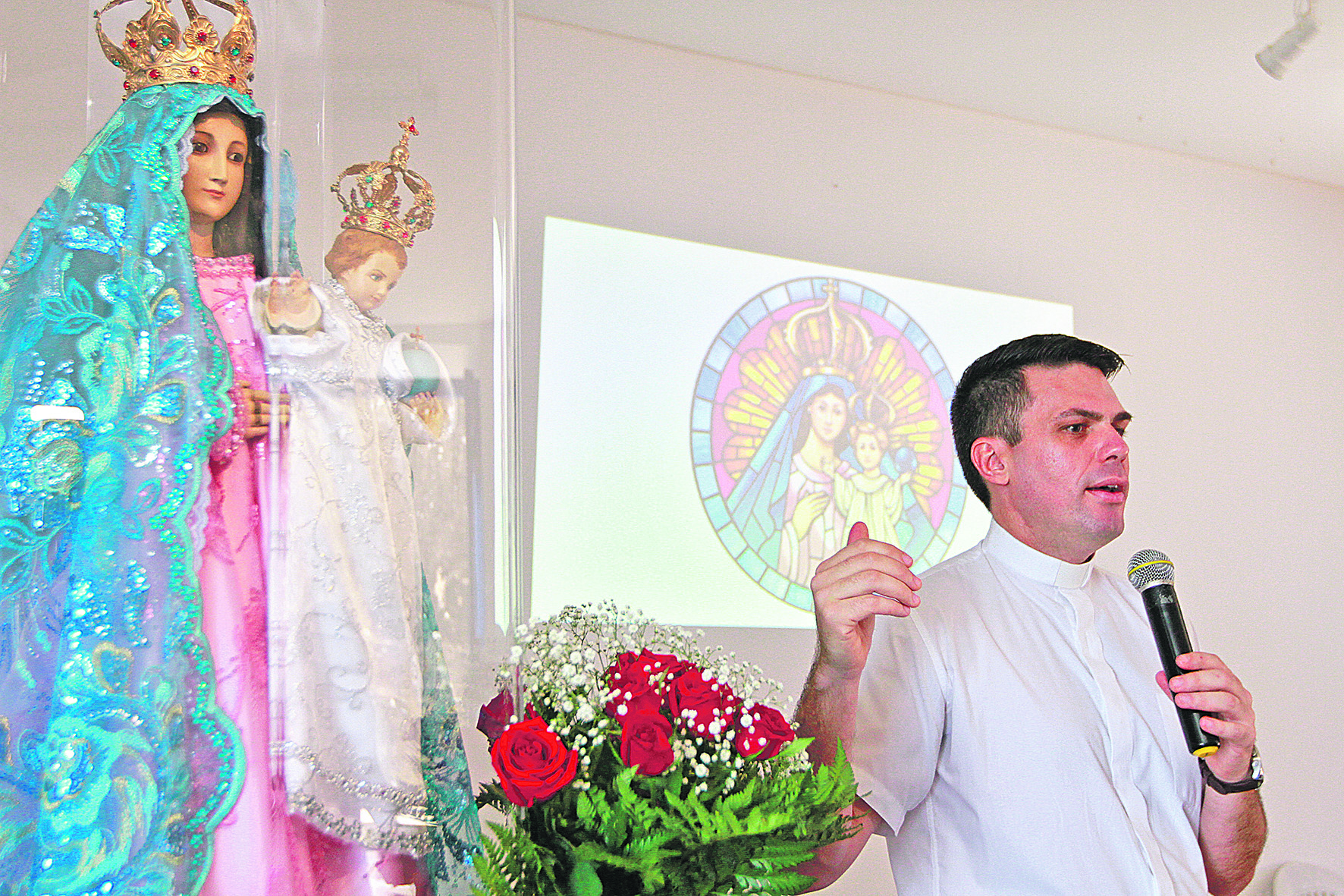 Padre Renato anuncia novidades para a Festa da Penha 2019, que será realizada entre os dias 21 e 29 de abril (Foto: Kadidja Fernandes/AT - 27/11//2018)
