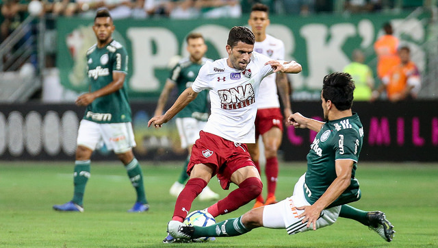 Jadson na derrota do Flu para o Palmeiras (Foto: Lucas Merçon/Fluminense)