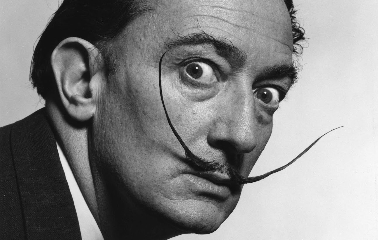 O painel onde estava a obra do surrealista também tinha uma obra do pintor espanhol Francisco Goya (Foto: Ilustração)