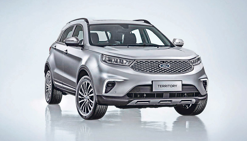 Uma das grandes surpresas da Ford será o SUV médio Territory. Por enquanto, ainda não há confirmação do início das vendas do modelo no Brasil, mas o carro pode chegar em 2019 como um forte concorrente ao Jeep Compass, atual líder de vendas do segmento. (Foto: Divulgação / Assessoria Ford)