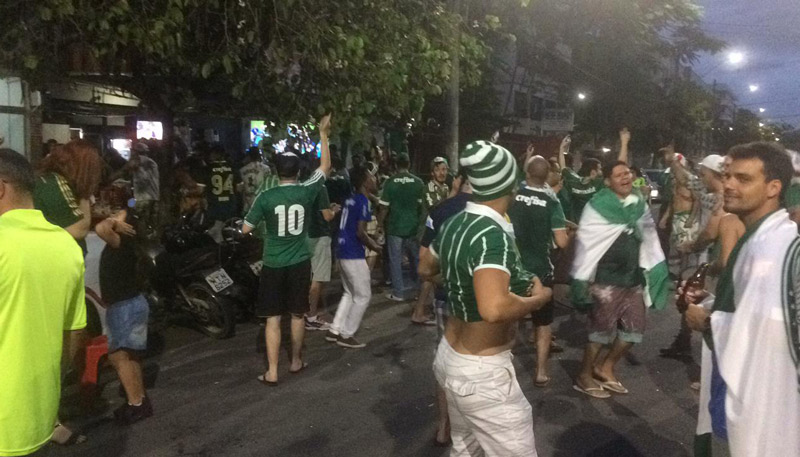 Comemoração do título do Palmeiras no Brasileirão 2018 (Foto: Mayra Scarpi / AT)
