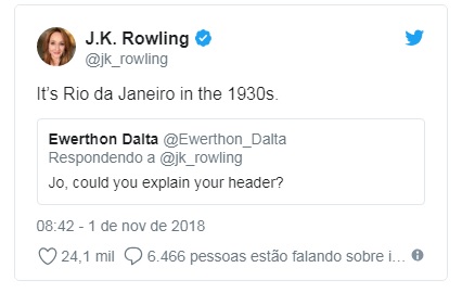 (Foto: Reprodução/Twitter @jk_rowling)