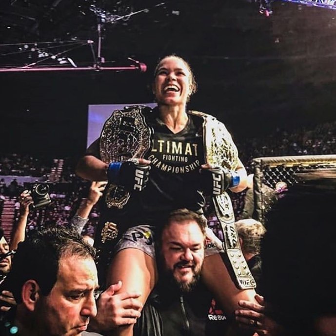 "Leoa" não sabe o que é sair derrotada do octógono há quatro anos (Foto: Reprodução/ Instagram @amanda_leoa )