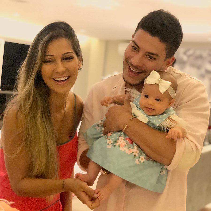 A bebê completou dois meses no dia 22 (Foto: Reprodução/ Instagram @arthuraguiar )