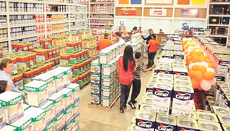 Materiais de construção em loja: parcelamento em até 20 vezes sem juros (Foto: Divulgação)