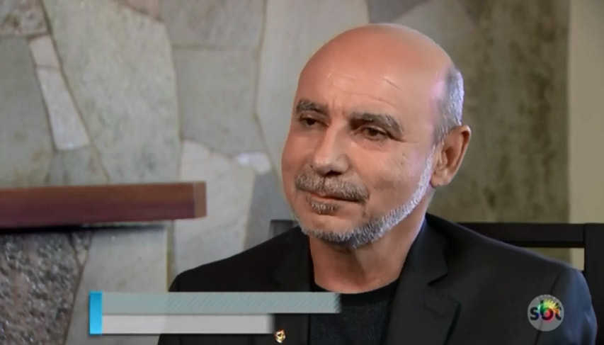Fabrício Queiroz em entrevista ao SBT (Foto: Reprodução / SBT)