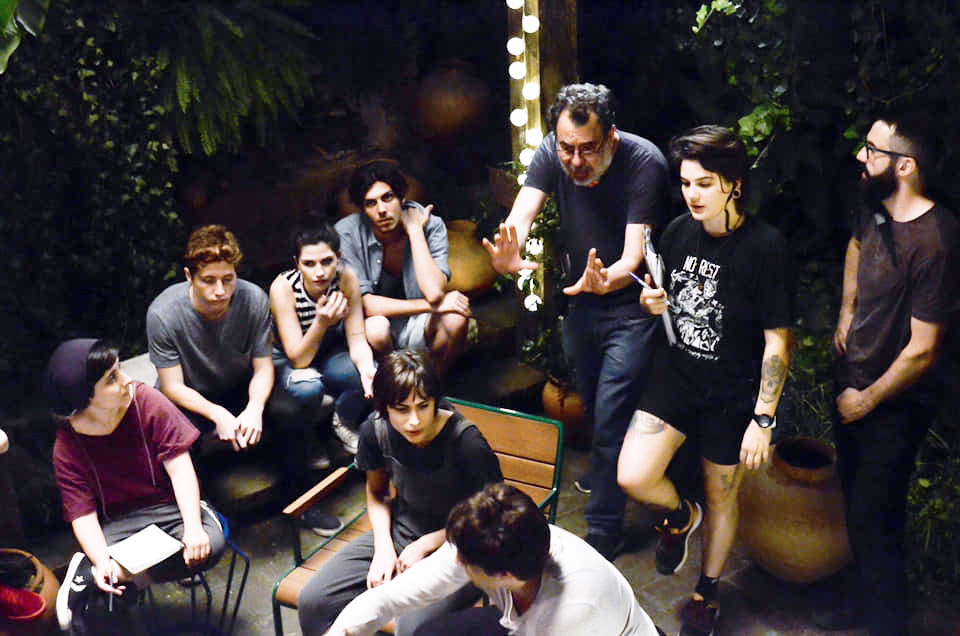 Diretor Jorge Furtado com o elenco do filme (Foto: Divulgação / Facebook Oficial)