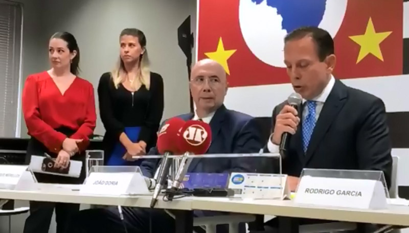 Meirelles foi apresentado pelo Governador João Dória na manhã desta terça-feira (Foto: Reprodução / Facebook)