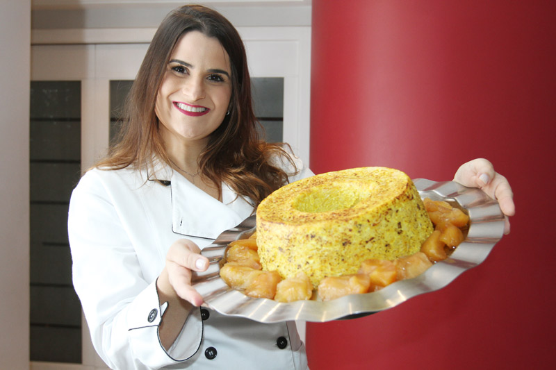 Júlia Vantil e o Arroz de Forno (Foto: Beto Morais / AT)