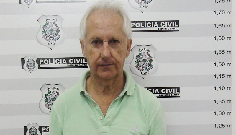 Marcos Venicio Moreira Andrade, 66, confessou que matou o ex-governador (Foto: Divulgação / PCES)