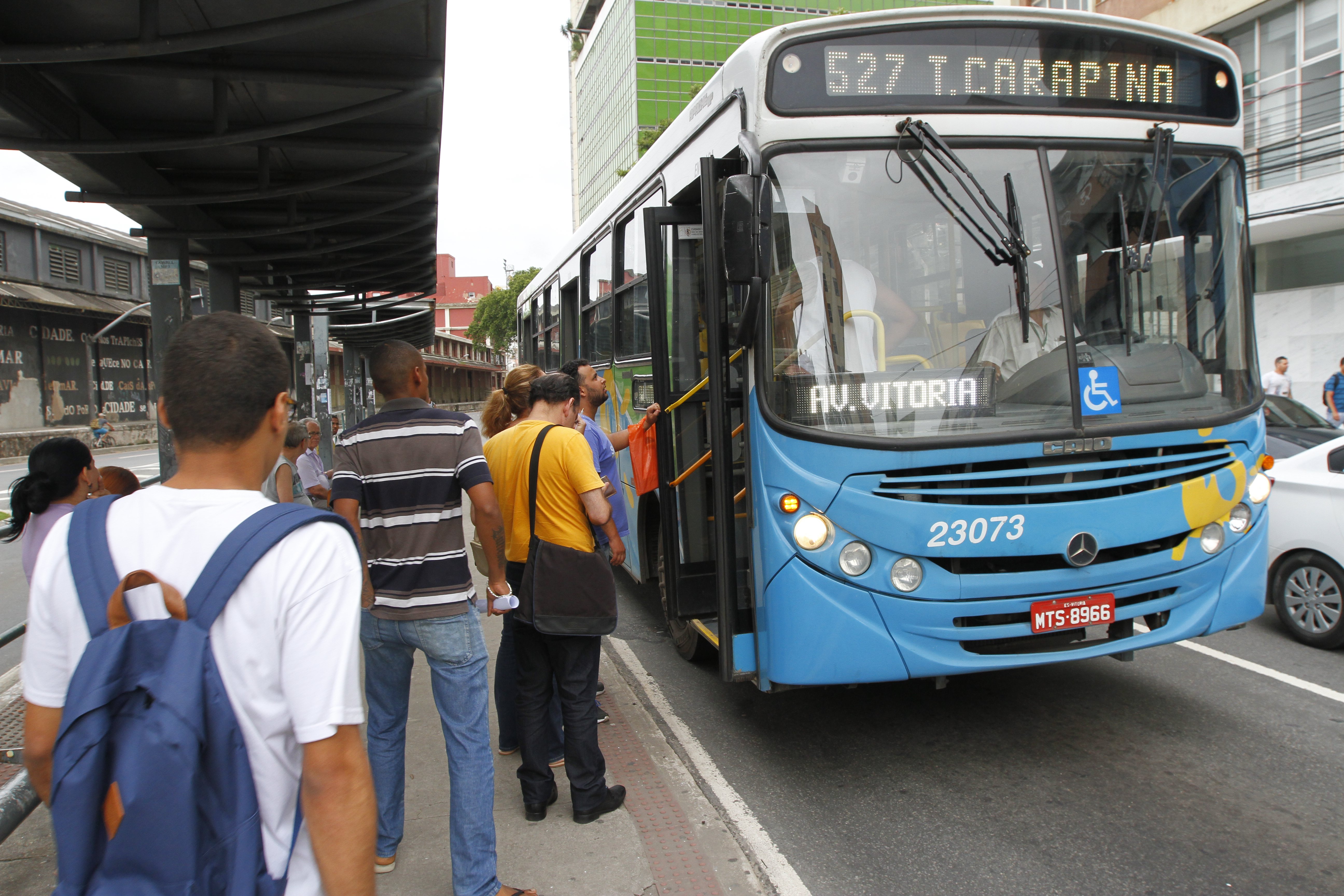 Ônibus circulam na Grande Vitória durante segundo dia de greve. (Foto: Leone Iglesias/Arquivo AT 04/12/18)