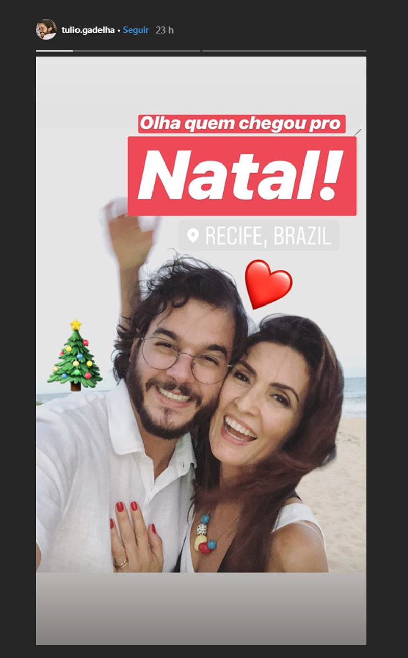 Imagem foi publicada pelo político (Foto: Reprodução Instagram @tulio.gadelha)