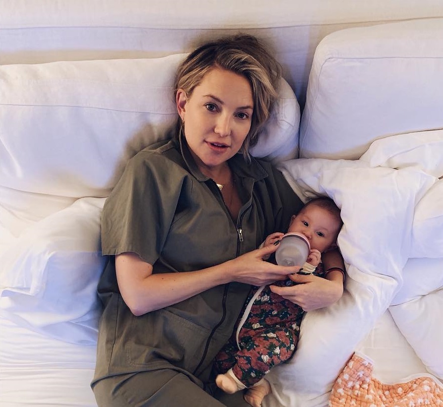 Atriz com a filha (Foto: Reprodução/ Instagram @katehudson)