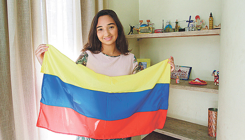 A universitária Pietra Sipolati vai viajar em julho para a Colômbia, onde fará um intercâmbio de seis meses (Foto: Dayana Souza / AT - 01/01/2019)