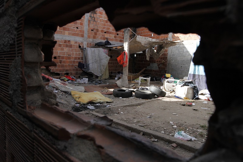 Local onde moradora estava (Foto: Fábio Nunes/ AT/ 24/01/19)