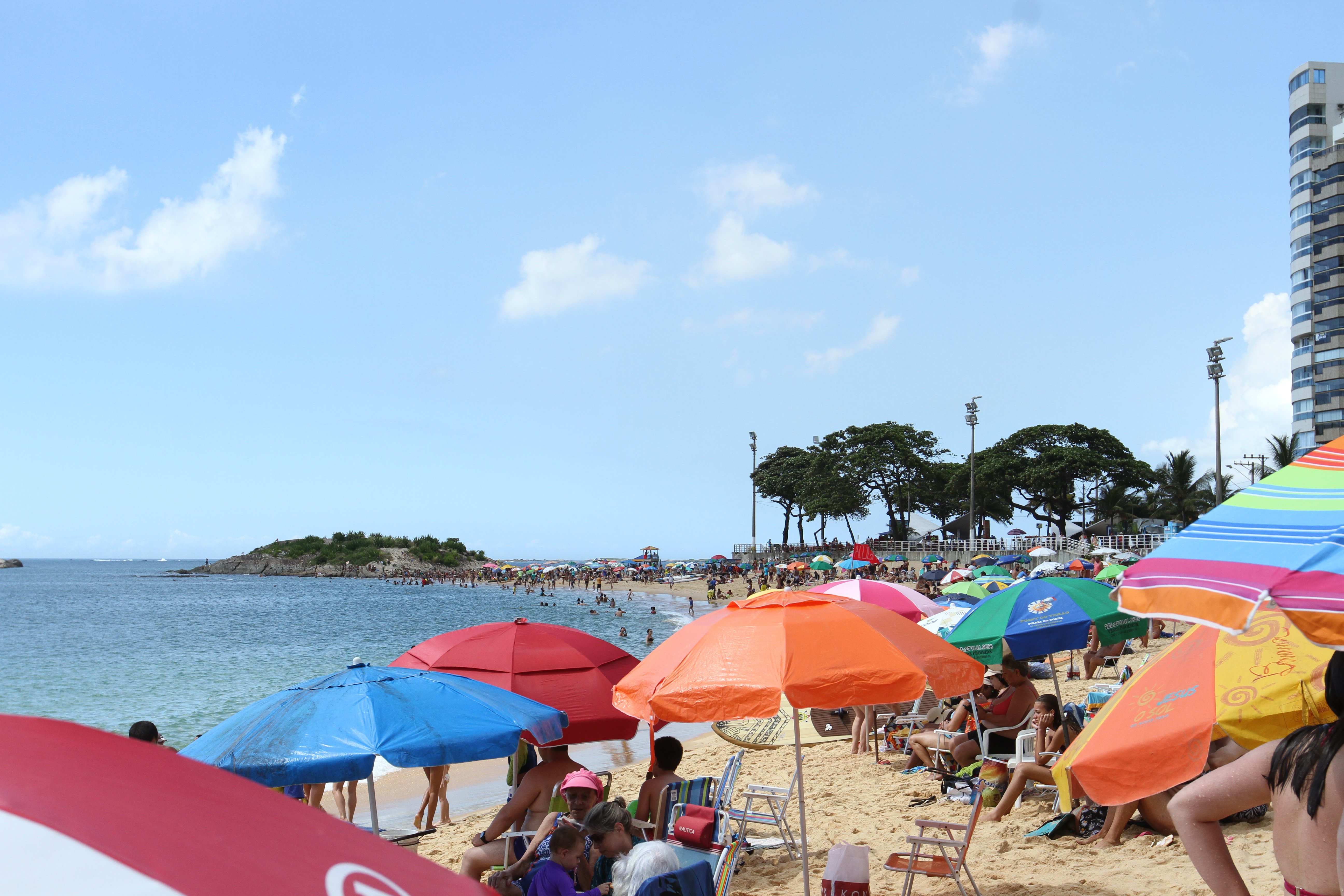 Praia da Costa, em Vila Velha. (Foto: Beto Morais/AT)