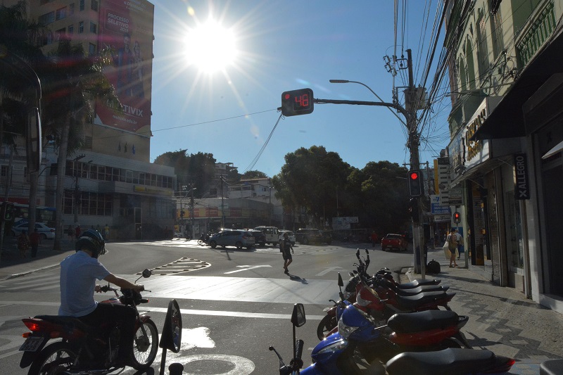 Sol forte em Cachoeiro de Itapemirim (Foto: Alessandro de Paula/ 16/01/19)