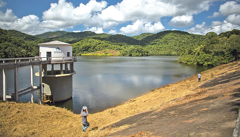 Barragem Duas Bocas, em Cariacica: governo afirma que obras de barragens vão passar por período de estagnação (Foto: Ademir Ribeiro / SECOM-ES)