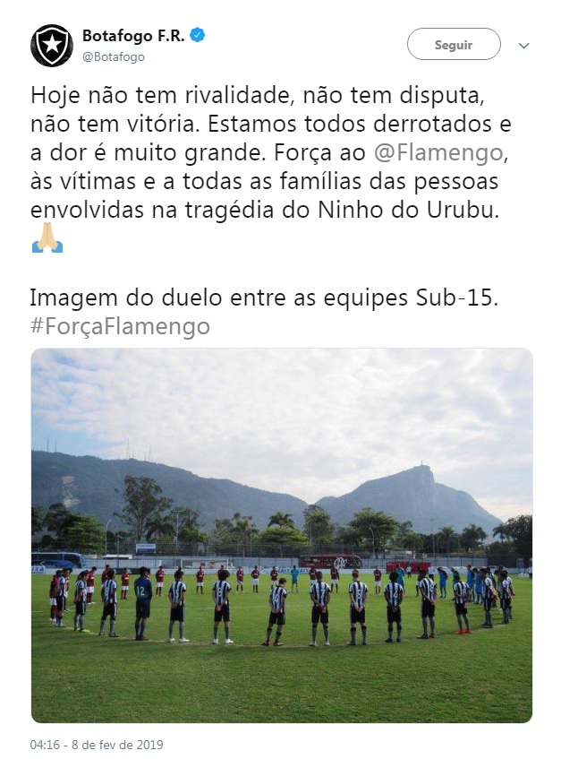 (Foto: Reprodução/ Twitter @botafogo)