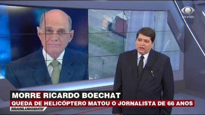 Datena se emocionou ao falar do amigo (Foto: Reprodução)