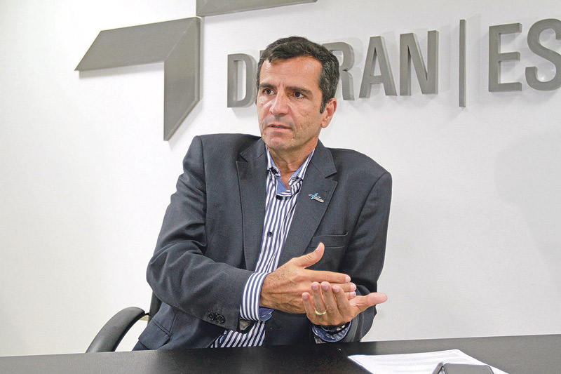 Givaldo Vieira, diretor-geral do Detran-ES (Foto: Dayana Souza/AT - 19/02/2019)