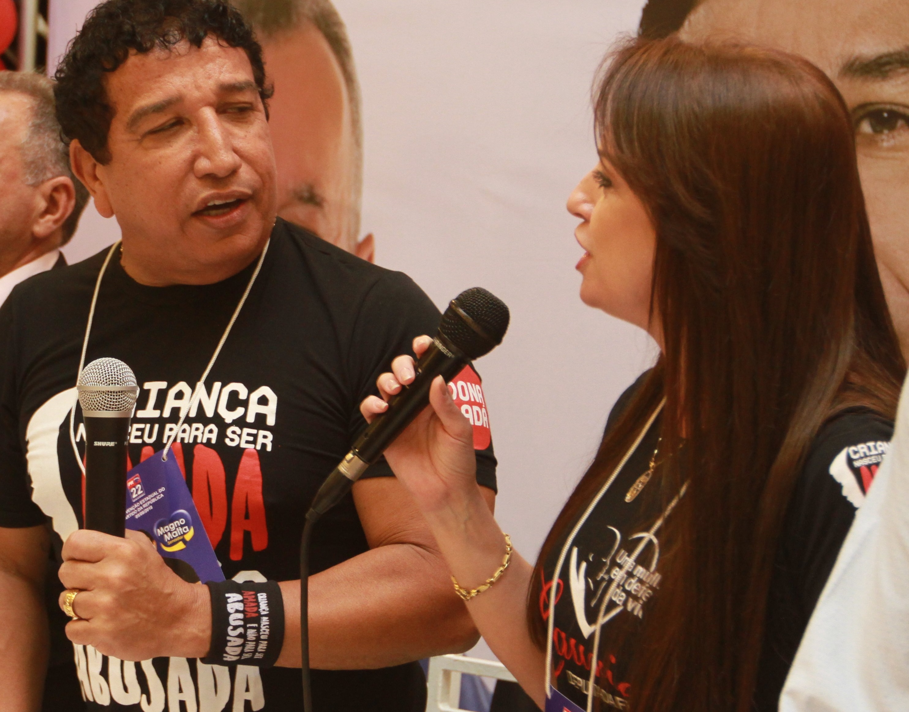 Magno Malta e Lauriete (Foto: Dayana Souza/Arquivo AT 05/08/18)