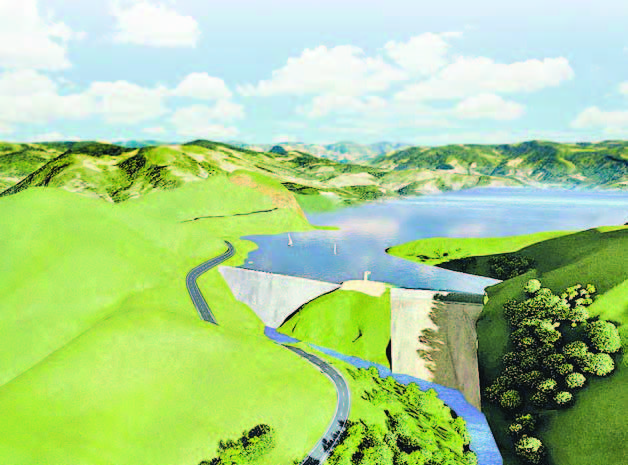 Projeção da Barragem dos Imigrantes (Foto: Divulgação)