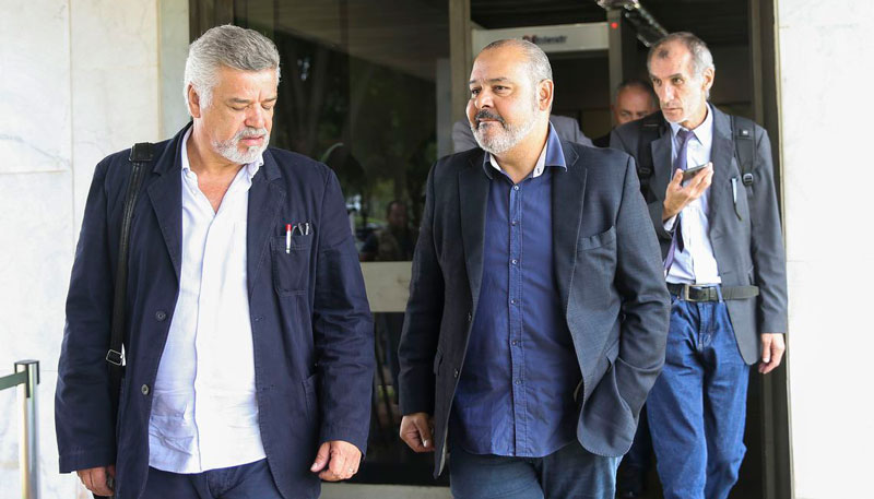 Representantes da CUT e movimentos sindicalistas se reuniram com o vice-presidente da República (Foto: Marcelo Camargo/Agência Brasil)