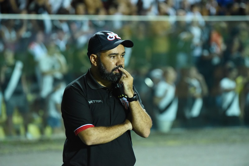 Cleiton Marcelino durante a partida (Foto: Beto Morais/ AT/ 20/02/19)