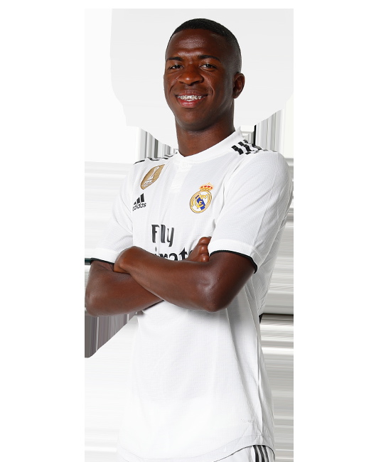 Vinicius Júnior já é titular do Real Madrid, com apenas 18 anos! (Foto: Real Madrid)