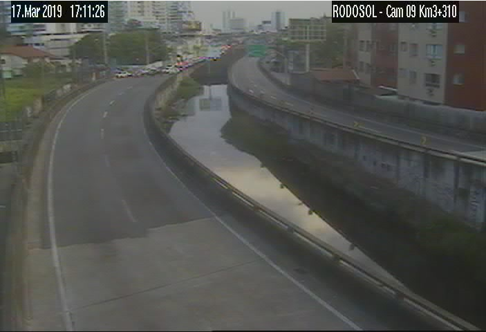 Acesso à Terceira Ponte por Vila Velha interditado (Foto: Reprodução/Site Oficial Rodosol)