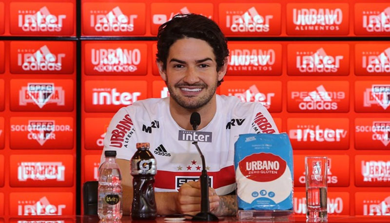 Alexandre Pato voltou a treinar no São Paulo (Foto: Rubens Chiri / saopaulofc.net)