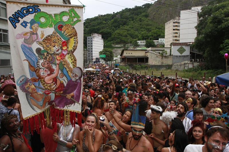 Bloco em Vitória: de acordo a prefeitura, diariamente cerca de 30 mil pessoas participaram da folia no Centro (Foto: Kadidja Fernandes/ AT/ 05/03/2019)
