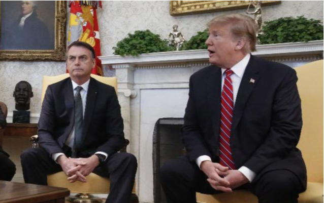 Bolsonaro e Trump se encontraram nesta terça-feira (Foto: Reprodução / Twitter @jairbolsonaro)