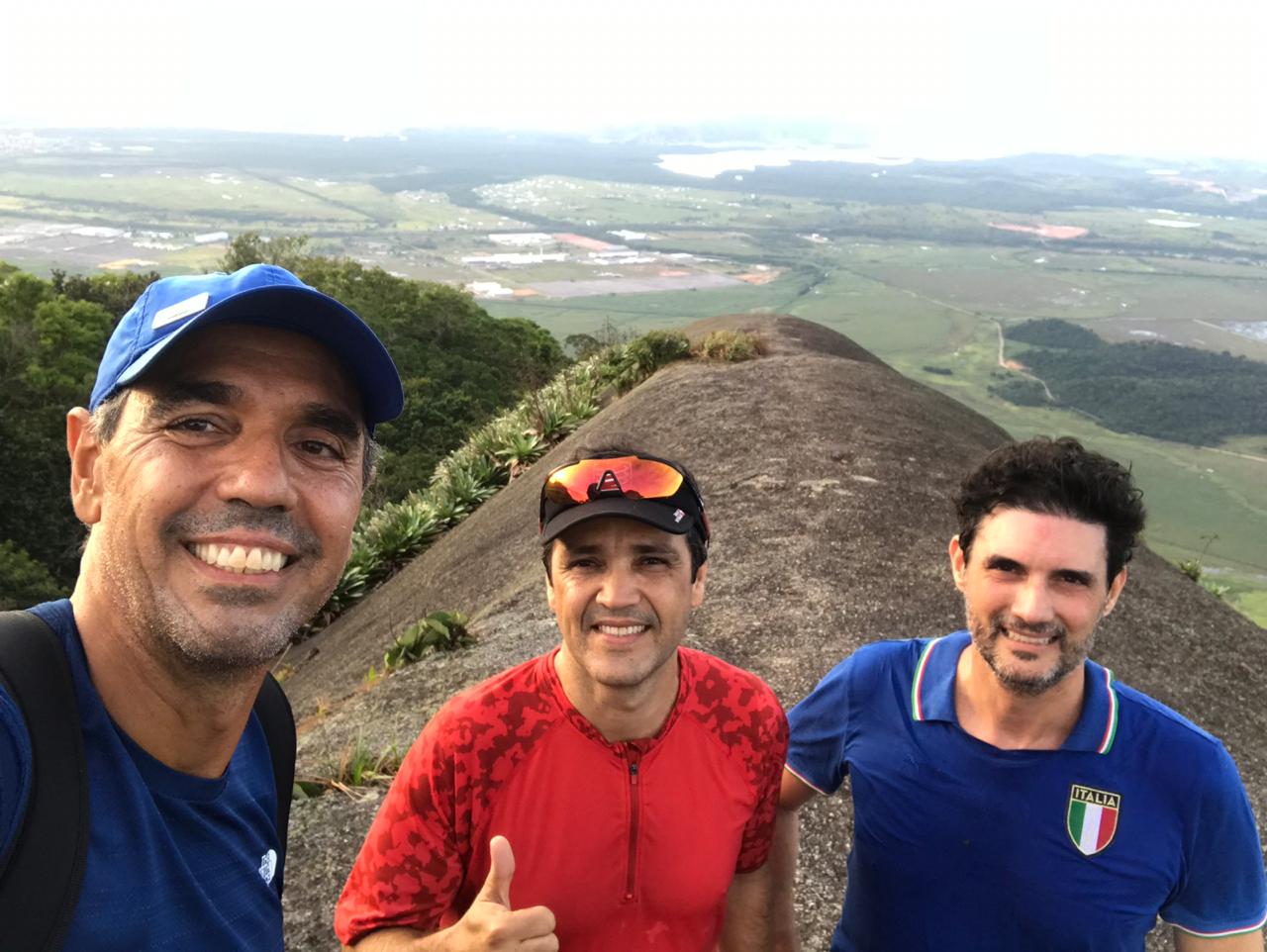 Cesar, Juliano e Juarez em mais um dia de treino (Foto: Divulgação/Arquivo Pessoal)