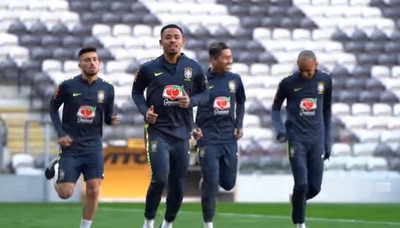 Treino da Seleção Brasileira em Portugal (Foto: Divulgação / CBF)