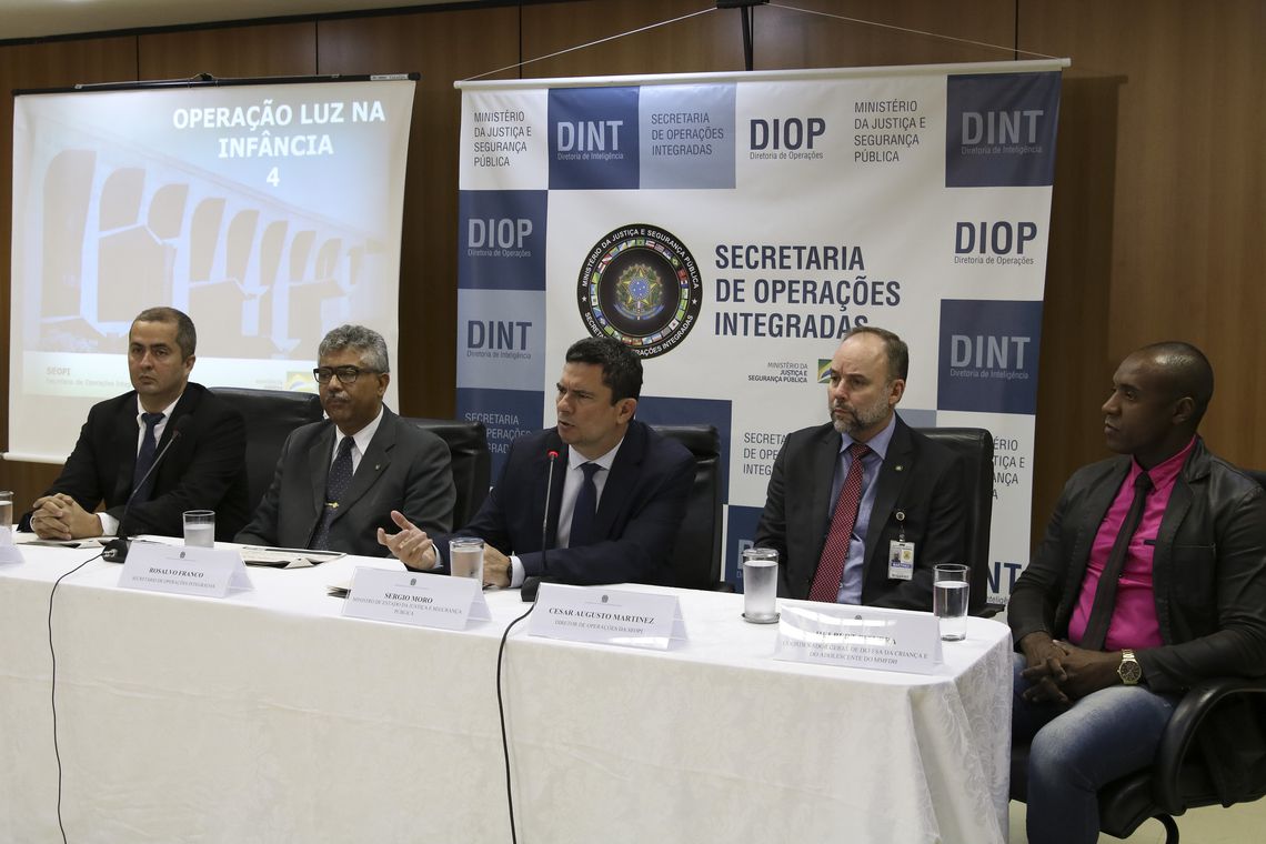 Coletiva sobre a Operação Luz na Infância (Foto: Marcello Casal Jr/ Agência Brasil)