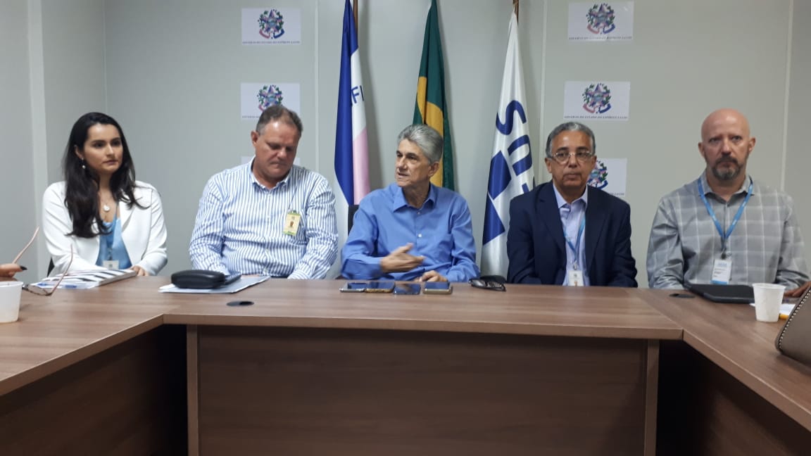 Coletiva foi realizada na manhã desta sexta-feira (Foto: Mayra Scarpi / Tribuna Online)